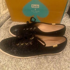 ♠️Kate Spade Keds Black Glitter Sneaker♠️